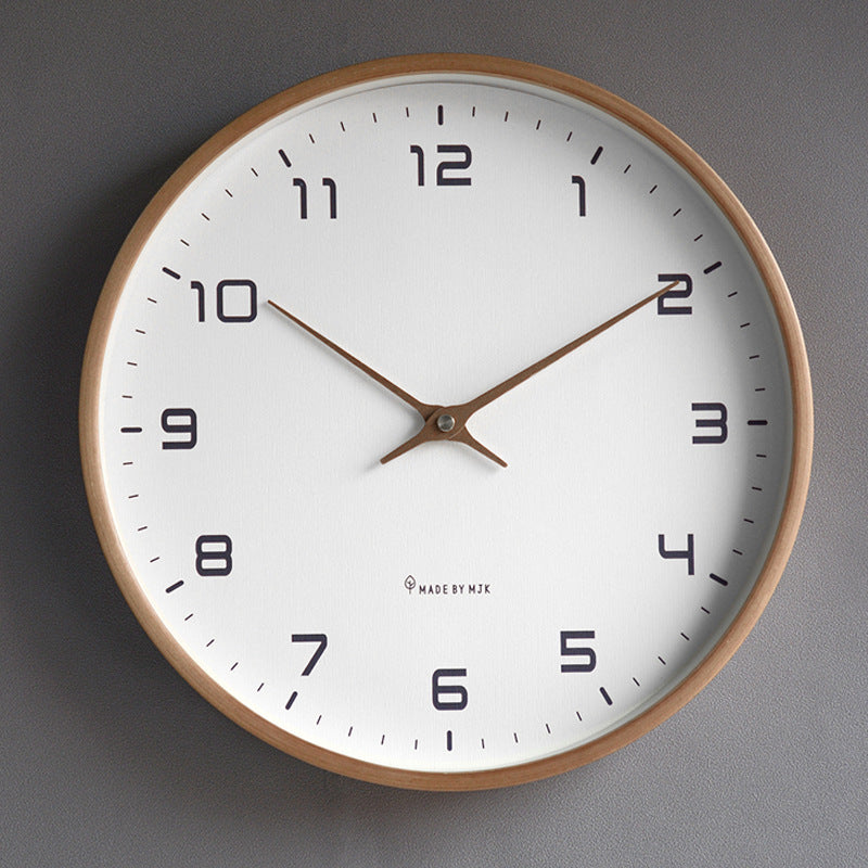 horloge murale bois avec design moderne