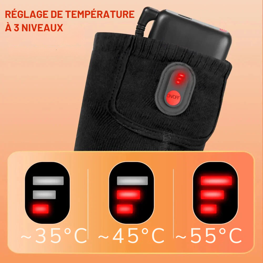 Toast® Chaussettes Chauffantes Unisexes pour des Pieds Bien au Chaud