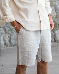 Casablanca - Pantaloni Corti in Lino Premium