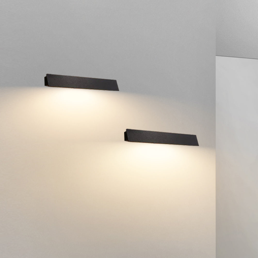 Paul® Moderne Applique Murale LED Extérieure Solaire en Noir/Blanc en Métal