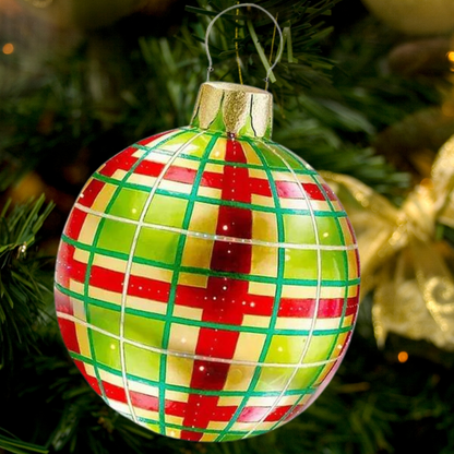 HoliDecor® Grande Boule de Noël en PVC Résistante aux Intempéries 60 cm