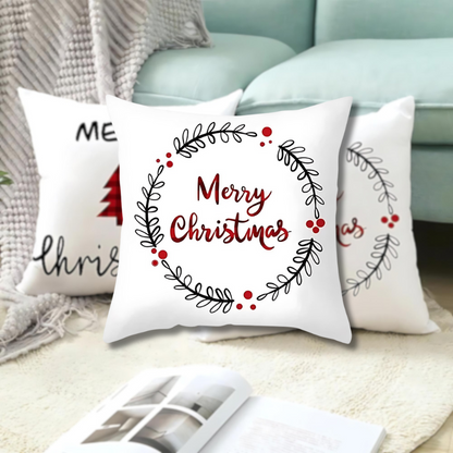 WeihnachtsZauber® Housse de Coussin Festive pour des Jours Confortables