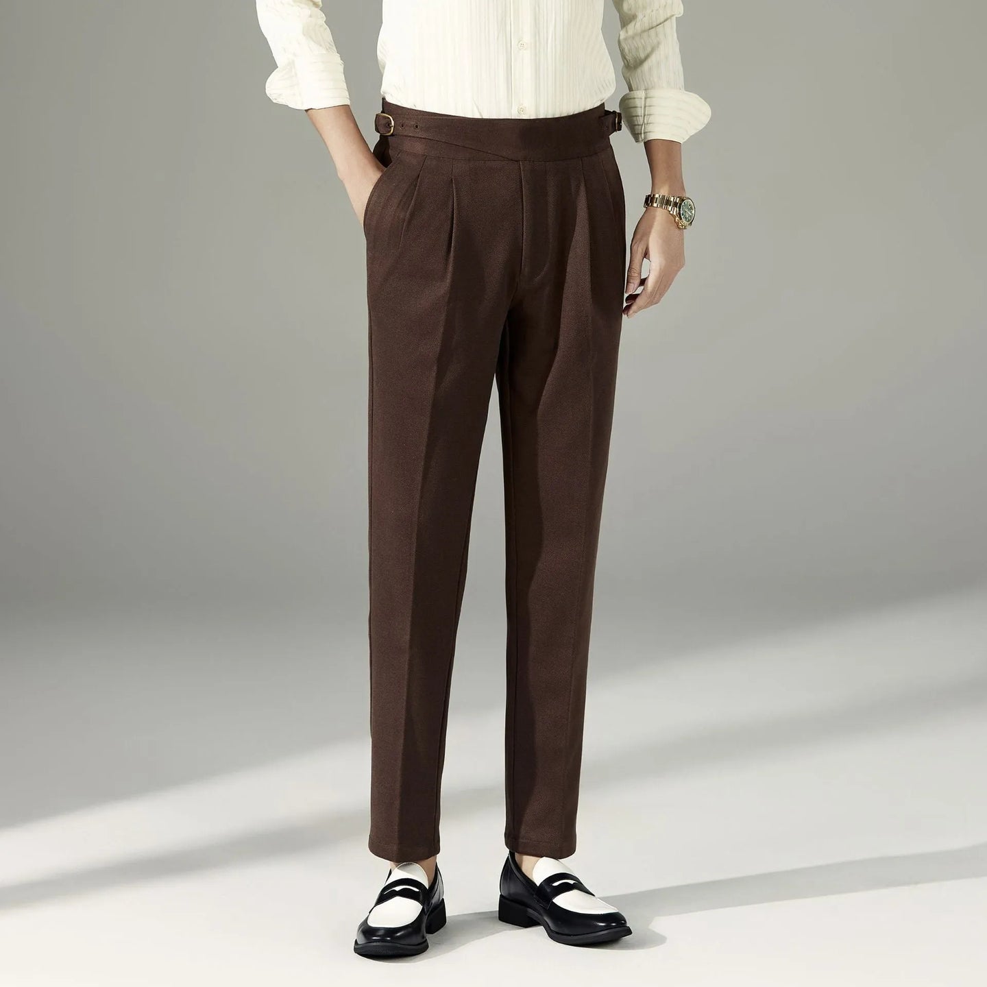 BELLAGIO - Pantaloni Casual Slim Sartoriali Uomo