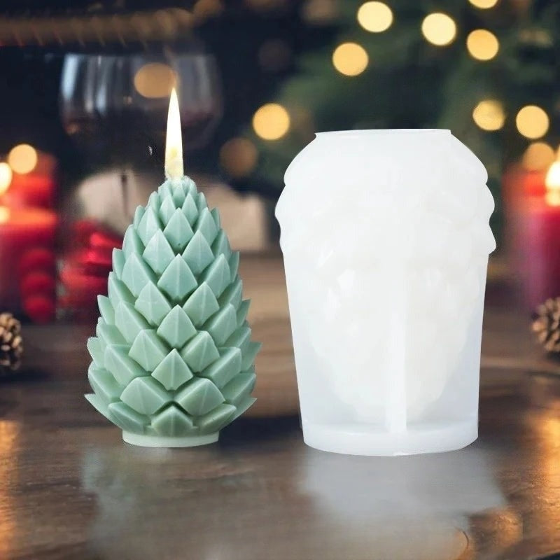 CandleArt® Élégante Forme de Bougies 3D de Noël pour Ambiances Festives