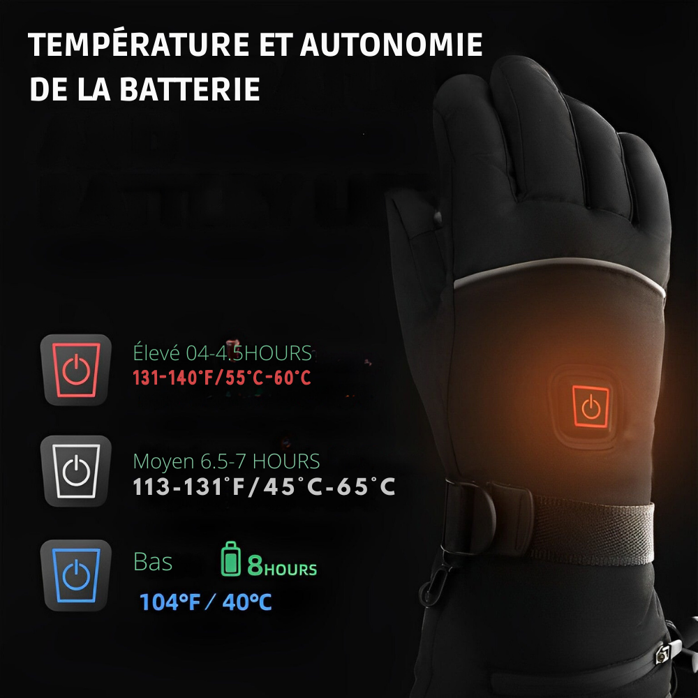 ArcticGuard™ Gants chauffants unisexes