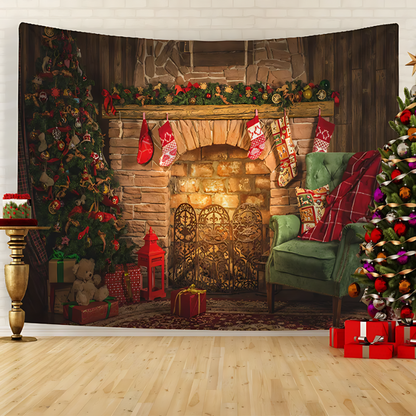 Joyful Decor® Tapisserie Murale Festive pour des Jours de Fête Éclatants