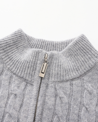Half Zip in 100% Cashmere