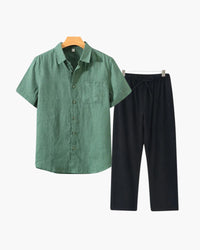 Old Money – Combo in Lino a Manica Corta