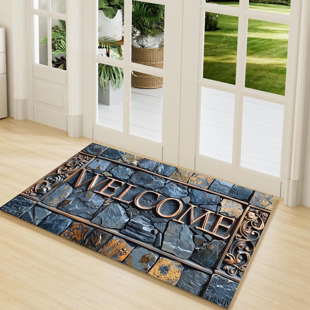 Tapis de Sol 3D en Pierre EleganzaMat® – Accueil Élégant pour Votre Maison