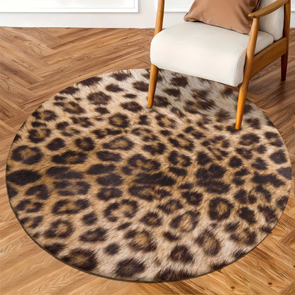 SafariFinesse® Tapis en flanelle luxueux à motif léopard pour un intérieur élégant