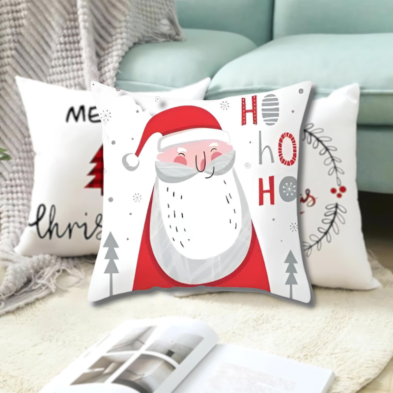 WeihnachtsZauber® Housse de Coussin Festive pour des Jours Confortables