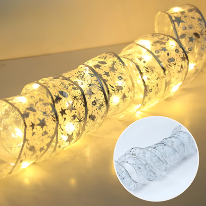 SparkleFest™ Ruban de Noël LED pour un Éclat Festif