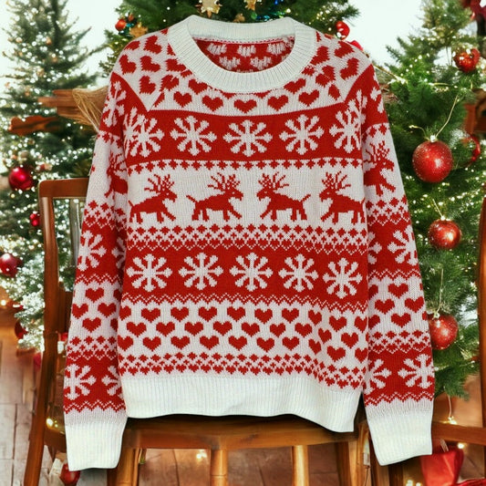 pull femme noël avec motif festif et style hiver chaleureux