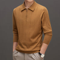 Maglia di Base Design a Contrasto di Colore a Righe