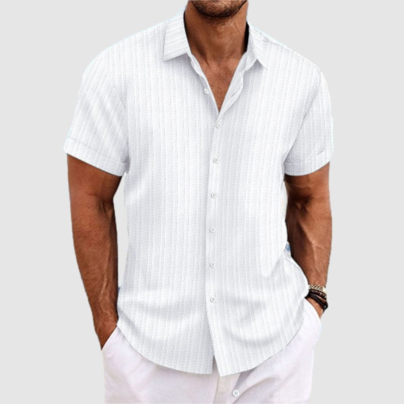 Camicia a Maniche Corte Loose Fit