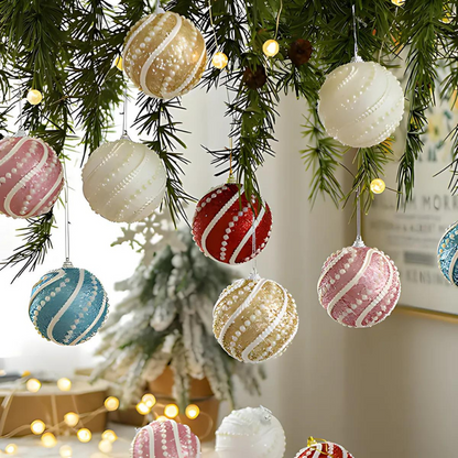 PearlLuxe® Boules de Noël Élégantes pour une Touche Festive