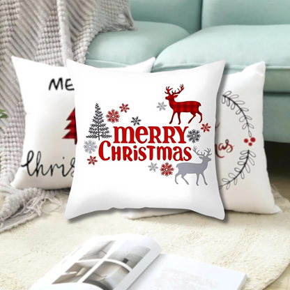 WeihnachtsZauber® Housse de Coussin Festive pour des Jours Confortables