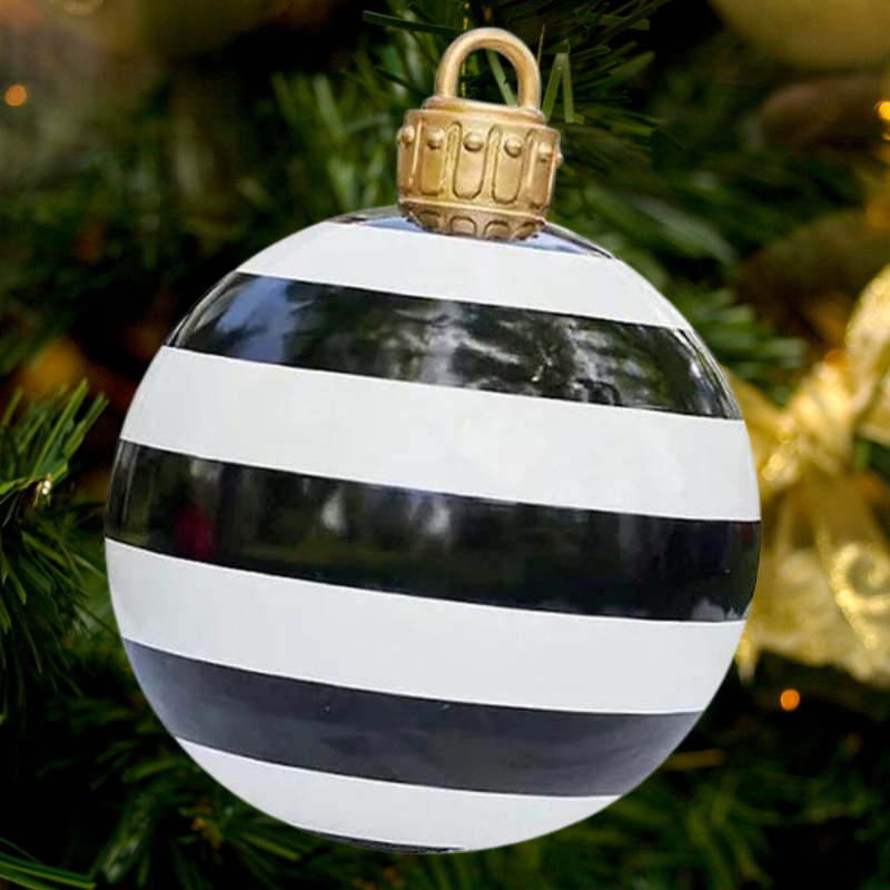 HoliDecor® Grande Boule de Noël en PVC Résistante aux Intempéries 60 cm