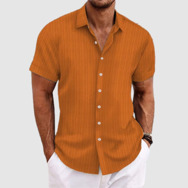 Camicia a Maniche Corte Loose Fit