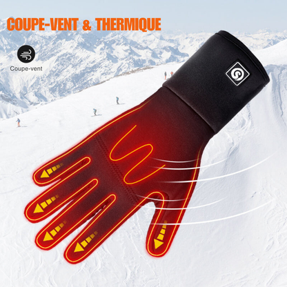 HeatGlide® Gants Doublure Chauffants Unisexes, Fins et Respirants