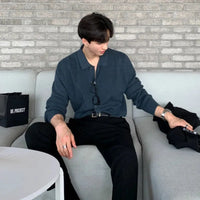 Maglione lungo a maniche lunghe da uomo
