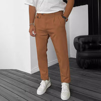 Pantaloni Casual da Uomo a Colori Solidi