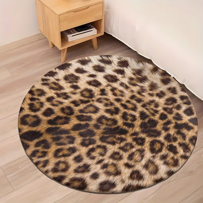 SafariFinesse® Tapis en flanelle luxueux à motif léopard pour un intérieur élégant