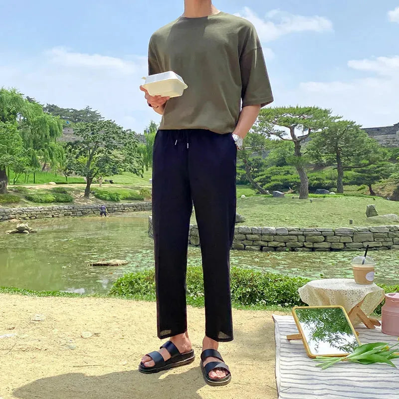 Pantaloni di Lino Uomo