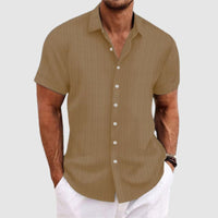 Camicia a Maniche Corte Loose Fit