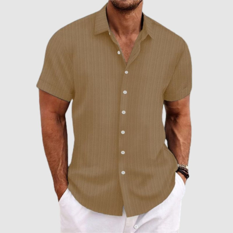 Camicia a Maniche Corte Loose Fit