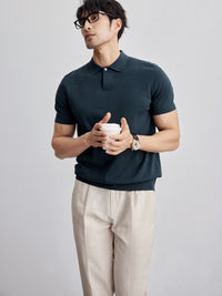 CAVIRE | Polo Casual Old Money da Uomo a Maniche Corte