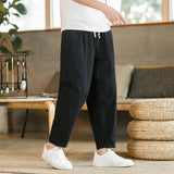 Pantaloni larghi in lino