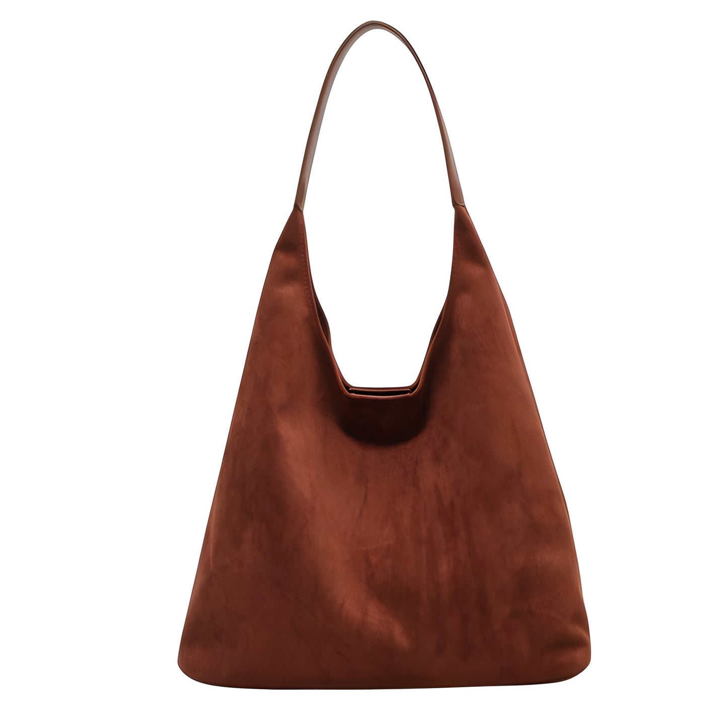 Borsa A Spalla Capiente | Borsa In Pelle Scamosciata | Borsa Da Giorno Donna