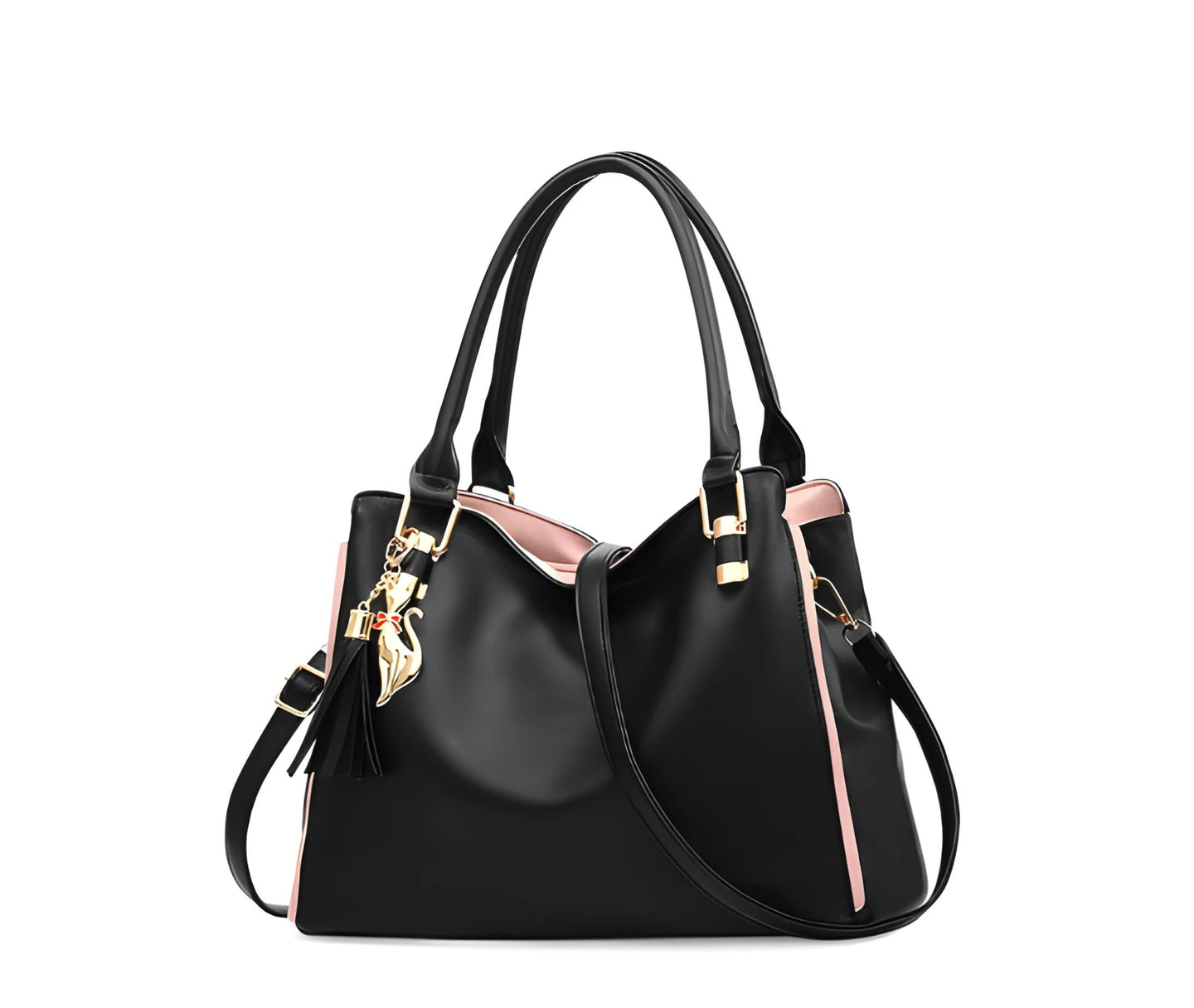 borsa a tracolla, borsa elegante, borsa per tutti i giorni, borsa weekend, borsa con cerniera, shoulder bag, crossbody bag, multi purpose bag, straps bag, crossbody bags for women, black shoulder bag. Borsa nera a tracolla per donna, elegante e funzionale, ideale per l’uso quotidiano o per i viaggi del weekend grazie alla presenza della cerniera e delle tracolle regolabili.