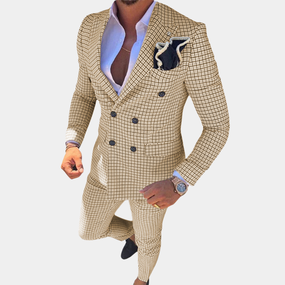 Elegante Completo Due Pezzi in Tessuto Confortevole per Tutte le Stagioni