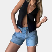 Top Estivo Largo Donna in Poliestere