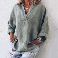 Blusa oversize da donna in poliestere