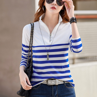 Maglietta in Cotone a Righe da Donna