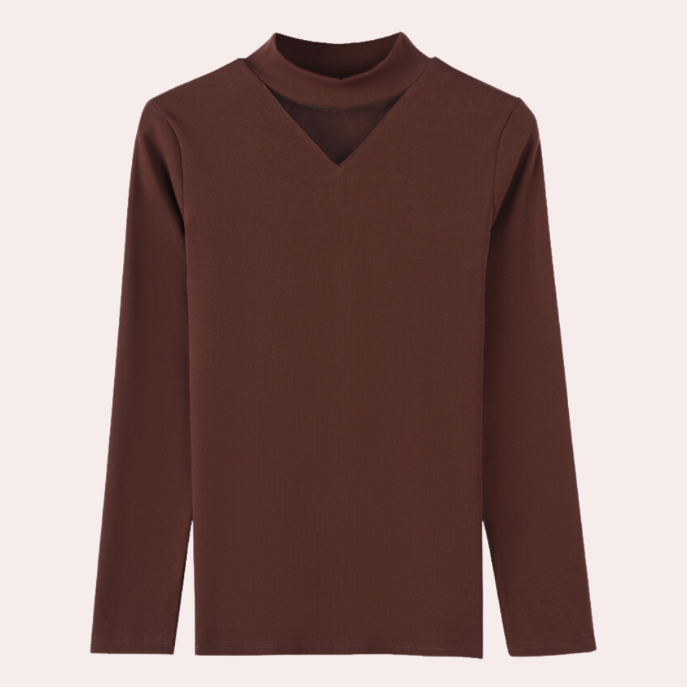 Camicia in Cotone con Scollo a V
