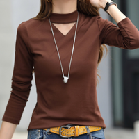 Camicia in Cotone con Scollo a V