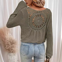 Top in maglia di poliestere