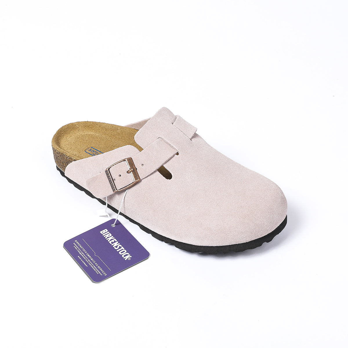 clogs unisex, plantare ergonomico, scarpe casual, suola antiscivolo, calzature traspiranti, boston clogs, calzature comode, scarpe comode per tutti i giorni, boston soft footbed, boston soft footbed suede leather, boston suede leather, pink suede clogs, men's boston clogs. Clog unisex con plantare ergonomico, traspiranti, con suola antiscivolo in pelle scamosciata rosa, ideali per il comfort quotidiano di uomini e donne.