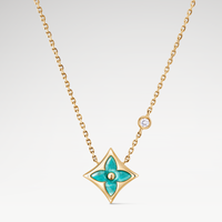 Collana Placcata Oro | Collana Elegante | Collana Floreale