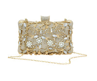 Borsa Pochette Rigida Ricamata | Dettagli con Strass