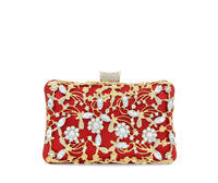 Borsa Pochette Rigida Ricamata | Dettagli con Strass