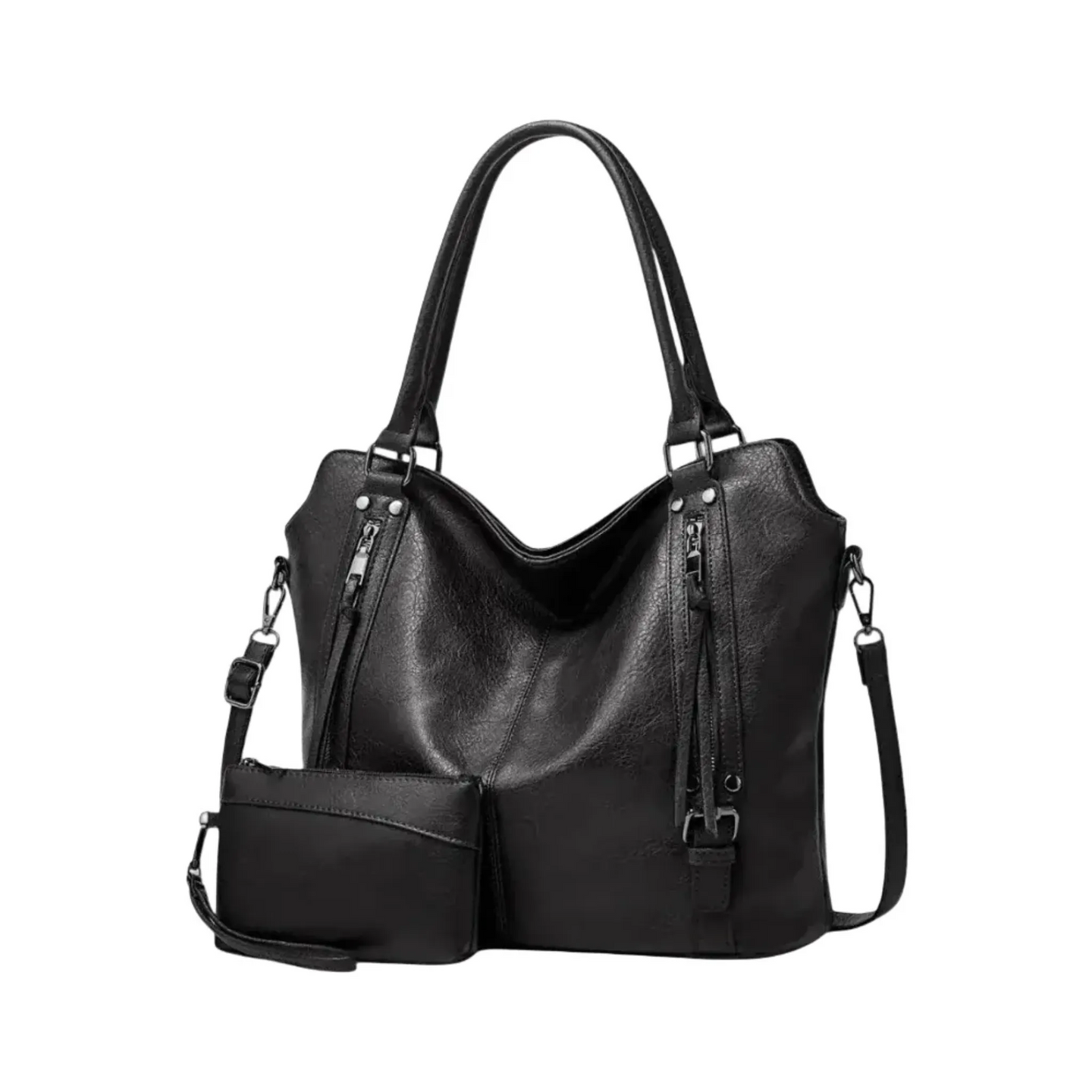 Borsa Tote Quotidiana con Cerniera Frontale