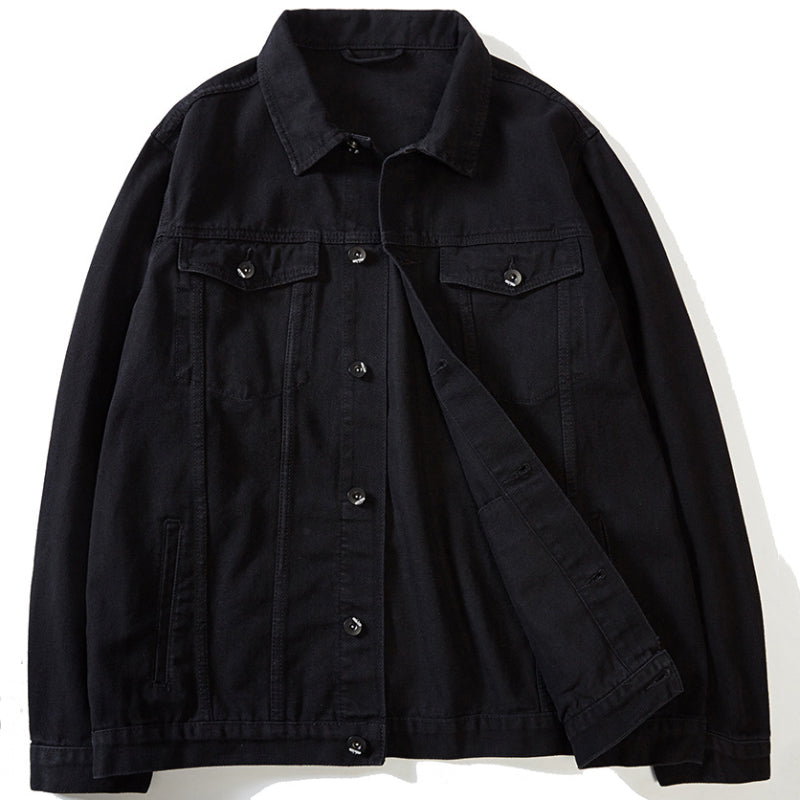 giacca trucker uomo, giacca in cotone, giacca nera uomo, giacca oversize, giacca con tasche, giacca casual uomo, giacca senza fodera, giacca con colletto, giacca a bottoni, giacca trucker uomo casual oversize, giacca nera uomo in cotone con colletto, giacca casual uomo con tasche senza fodera, giacca oversize in cotone nera uomo, giacca trucker casual con colletto, giacca uomo con bottoni