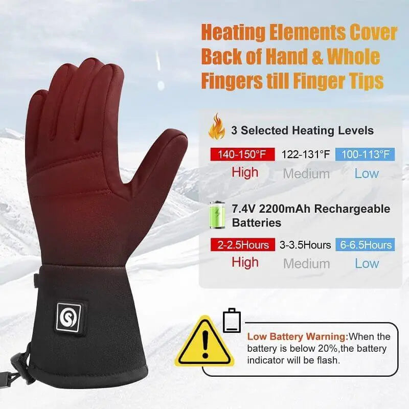 Gants chauffants légers ThermaGlove® unisexes