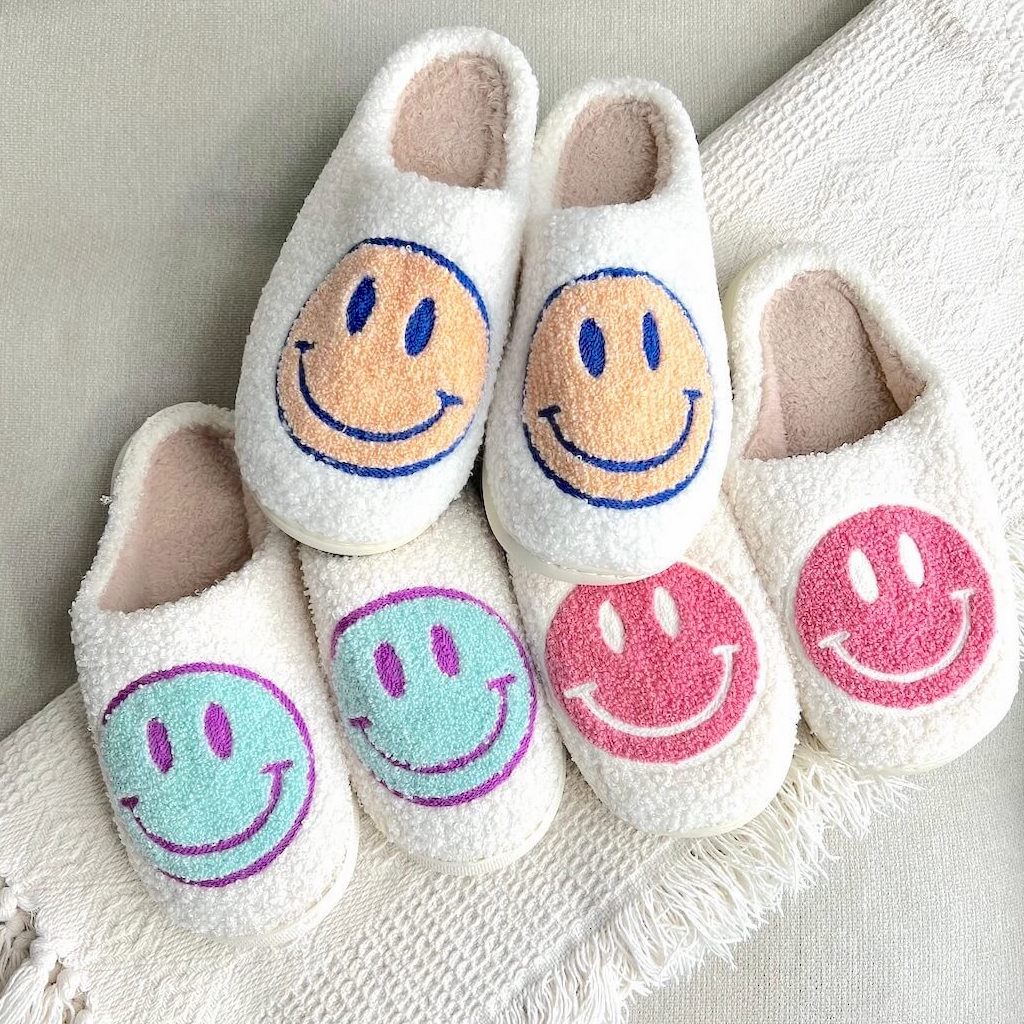 Happy® Chaussons Visage Joyeux