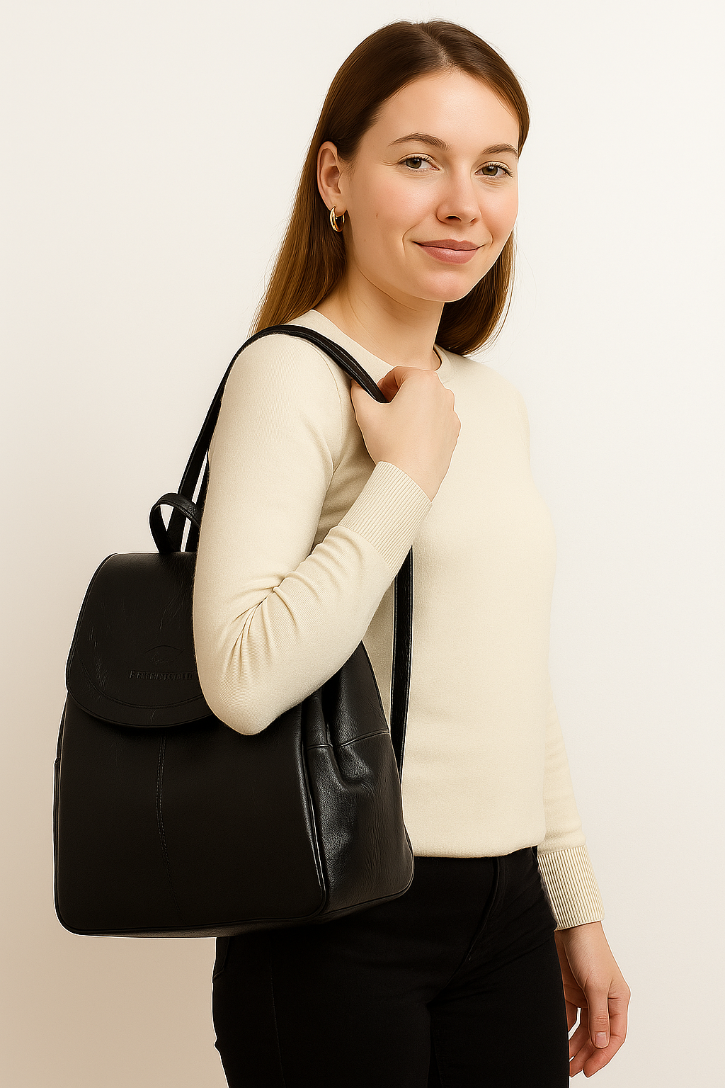 Zaino da viaggio con zip nascosta e scomparto per laptop